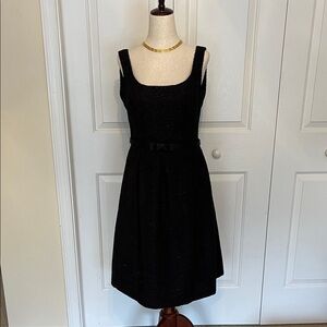 Jones New York Black Textured Elegant Dress
